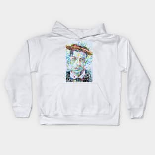 BUSTER KEATON watercolor portrait .1 Kids Hoodie